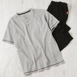 ヘインズ メンズ ラウンジウェアセット ブラック M
