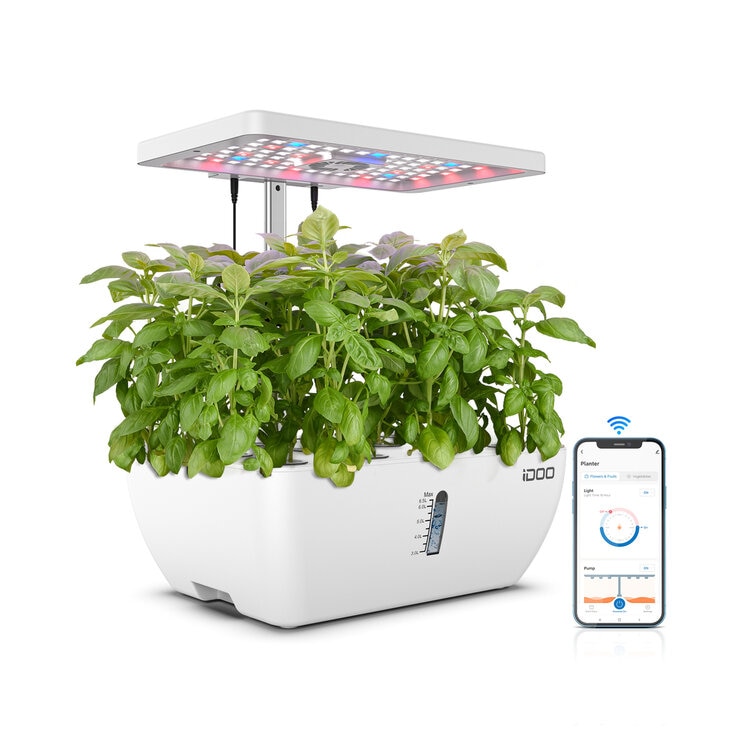iDOO 水耕栽培セットID-IG302Sスマホ連動12株野菜栽培ホワイト 256643808886814.jpg