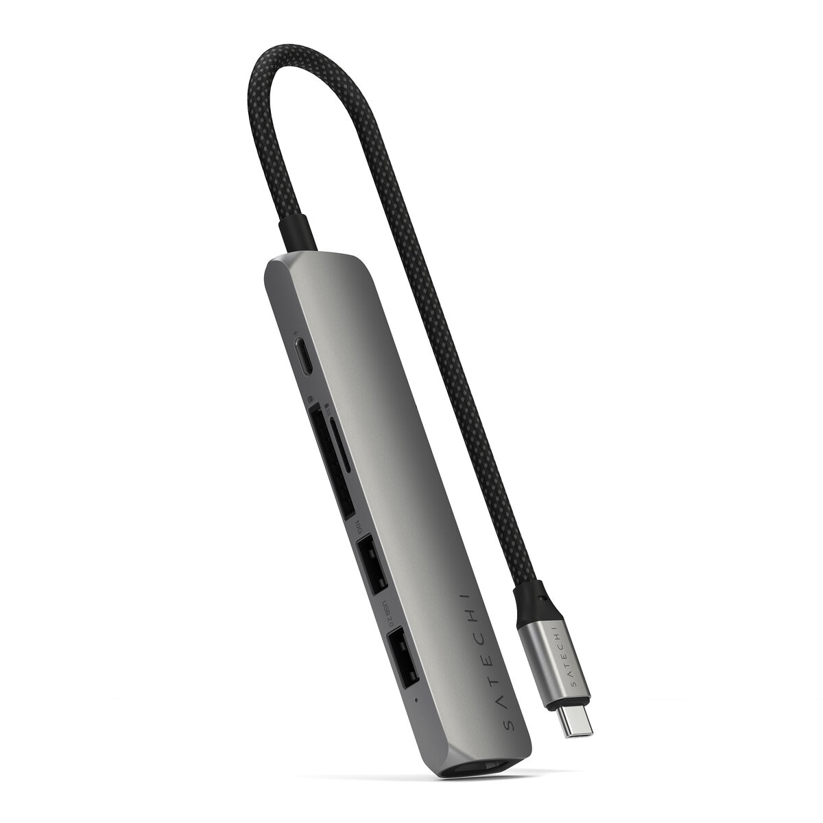 Satechi 6-in1 USB-C スリムマルチポートアダプター スペースグレー