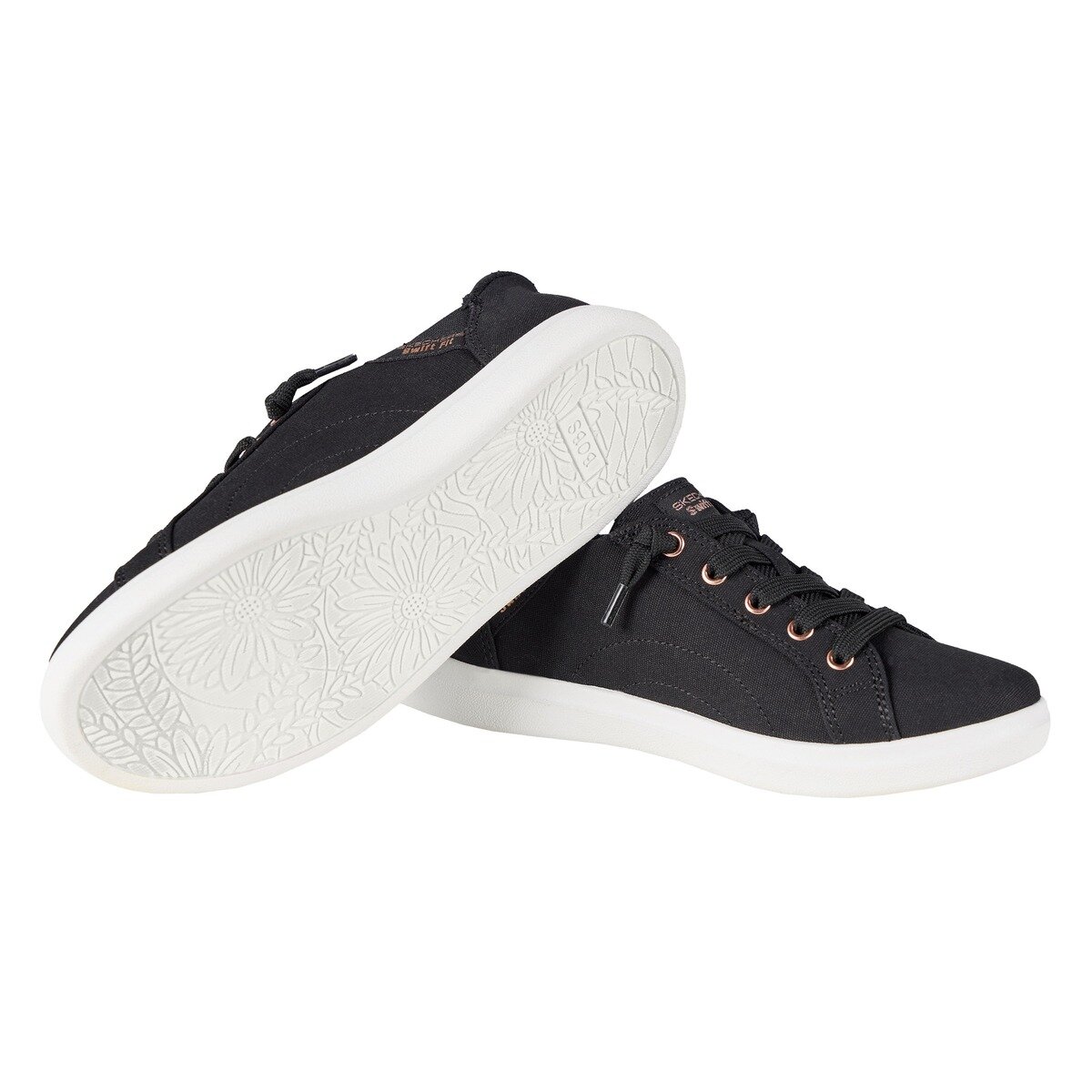 スケッチャーズ ウィメンズ ボブス D ヴァイン ブラック 24.0cm