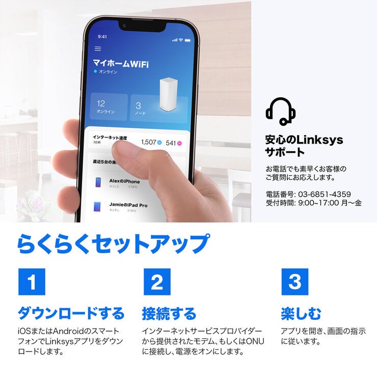 LINKSYS Wi-Fiルーター MX2001-JP