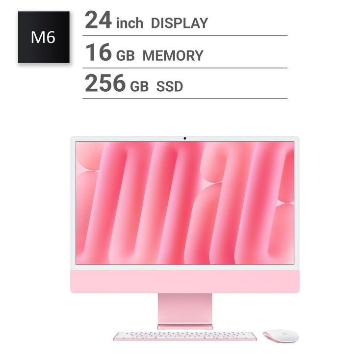Apple/iMac 24インチ/10コアCPU/10コアGPU/M6チップ/16GB/256GB SSD/ピンク Apple/iMac 24インチ/10コアCPU/10コアGPU/M6チップ/16GB/256GB SSD/ピンク