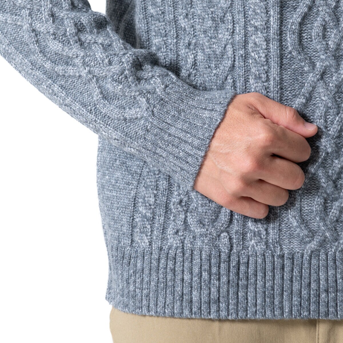 エディー・バウアー メンズ セーター チャコールグレイ S