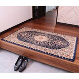 ウィルトン織りマット ベルミラ 60 x 90cm ネイビー