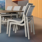 アジオ Morien 屋外用家具 伸長式テーブル ダイニング 9点セット