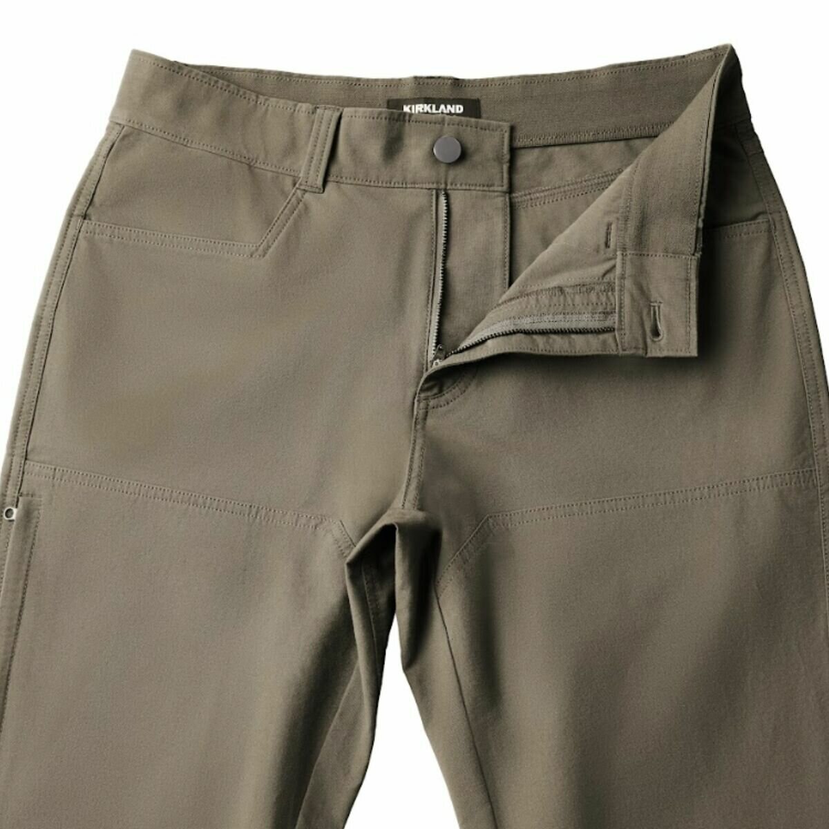 カークランドシグネチャー メンズ ストレッチテックパンツ ブラウン ウエスト 38 股下 32
