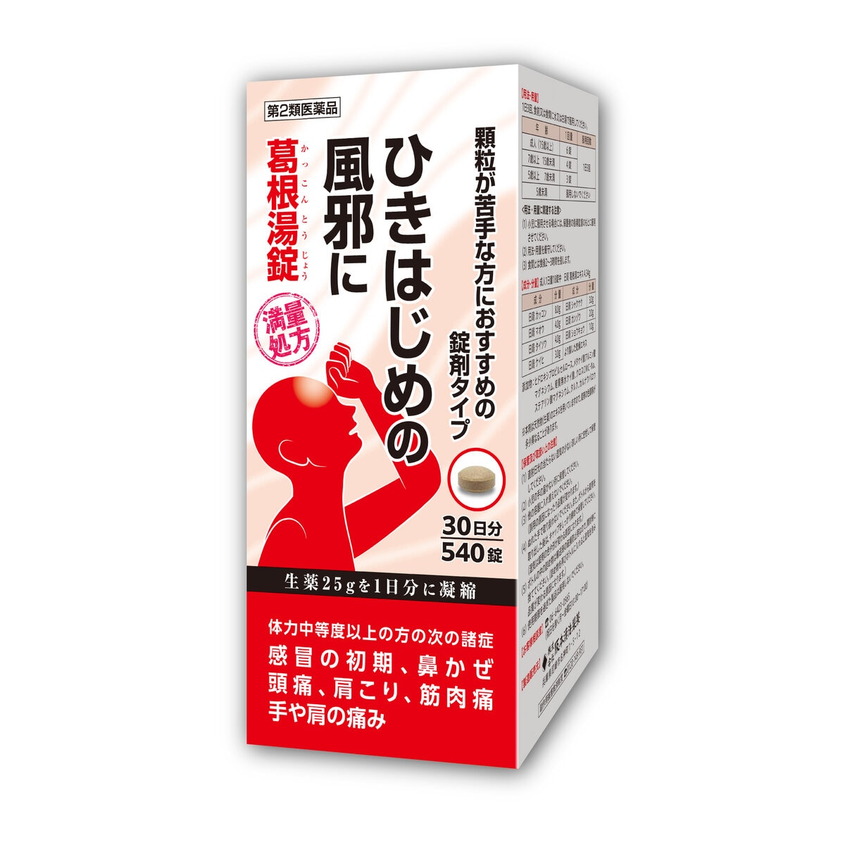【第2類医薬品】葛根湯錠540錠(30日分)　セルフメディケーション税制対象商品