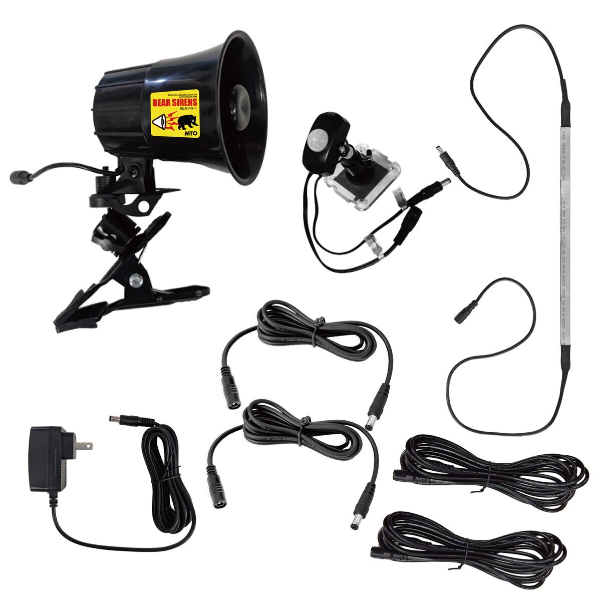 MTO サイレン 夜間センサー付＆ 3mケーブル 2本追加