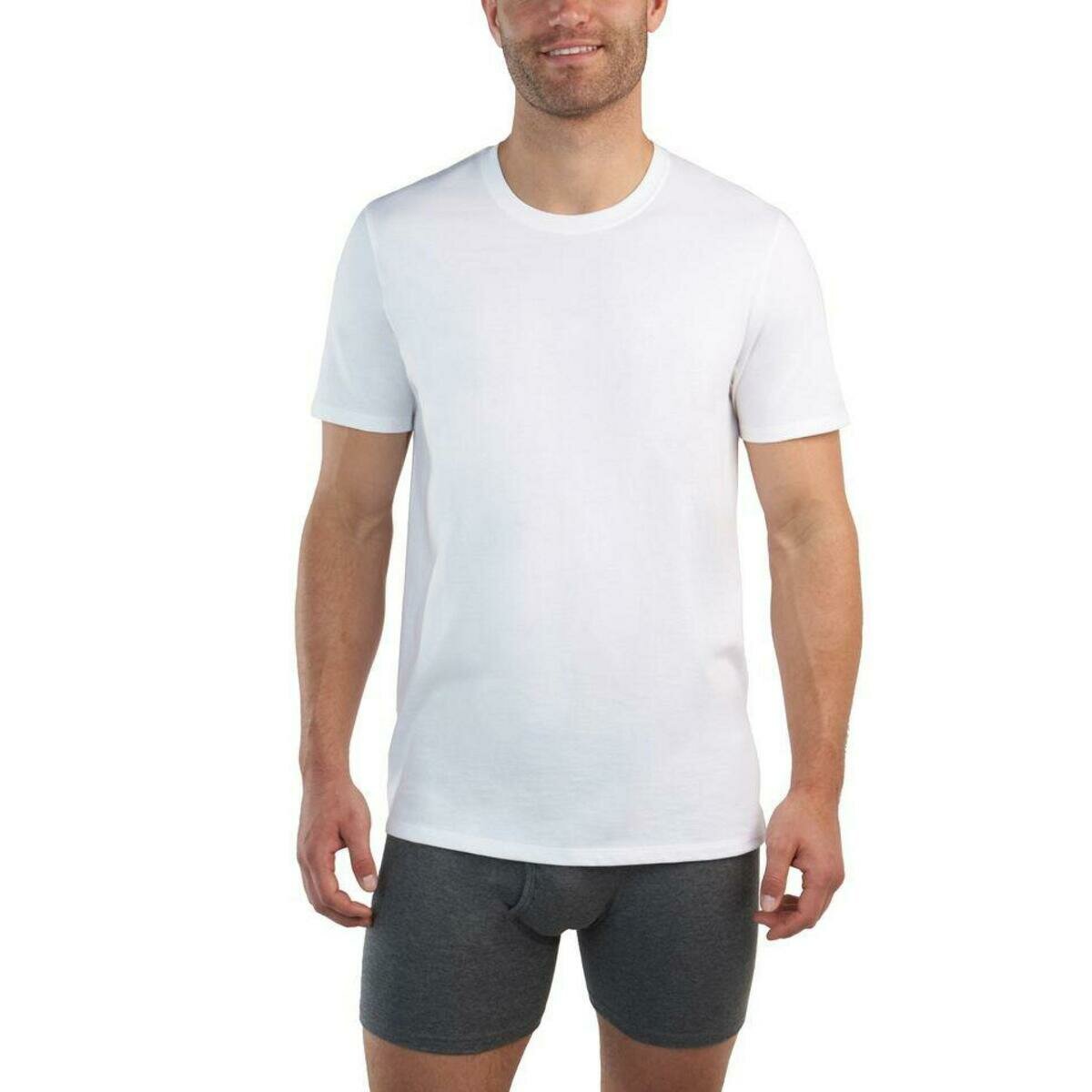 カークランドシグネチャー メンズ Tシャツ 6枚組 (170g) ホワイト M