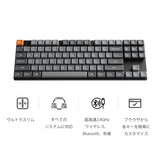 Keychron / K1 Max QMK/VIA ワイヤレス ロープロファイル・メカニカルキーボード White LED 赤軸 JIS配列（かな印字なし）