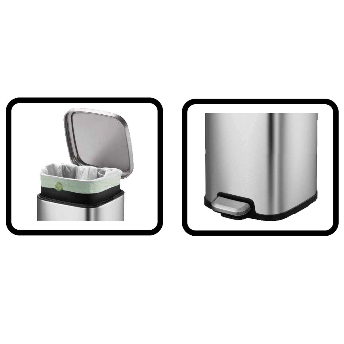 Sensible Eco Living ペダル式ゴミ箱 2個セット 11.7L CW2384MT-12+12L