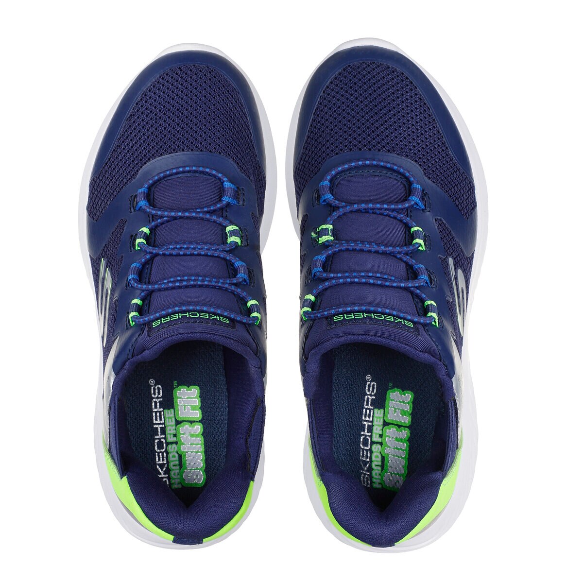 スケッチャーズ キッズ スウィフトフィット バウンダー ネイビー 22.0cm