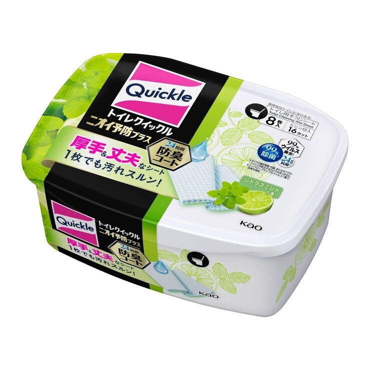トイレクイックル ニオイ予防プラス シトラスミントの香り 8枚入り トイレクイックル ニオイ予防プラス シトラスミントの香り 8枚入り