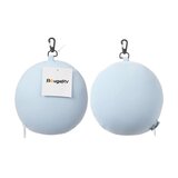 アイマスク付き ネックピロー アイスブルー