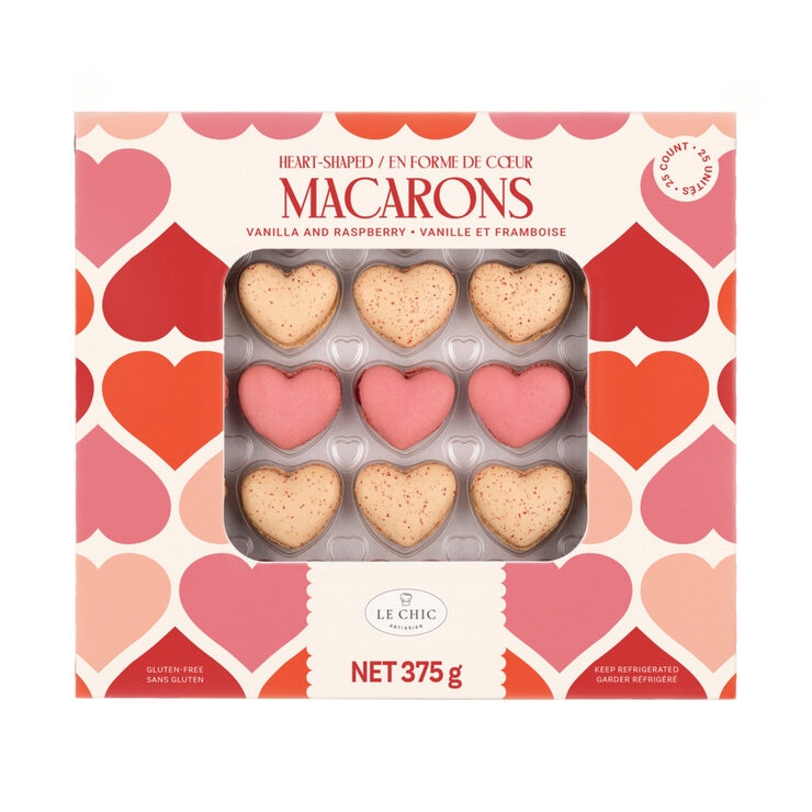 HEART SHAPED 25 MACARONS