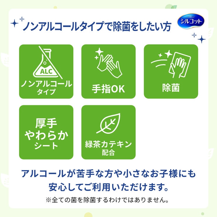 シルコット ノンアルコール除菌 ウェットティッシュ 本体2個+詰め替え14個
