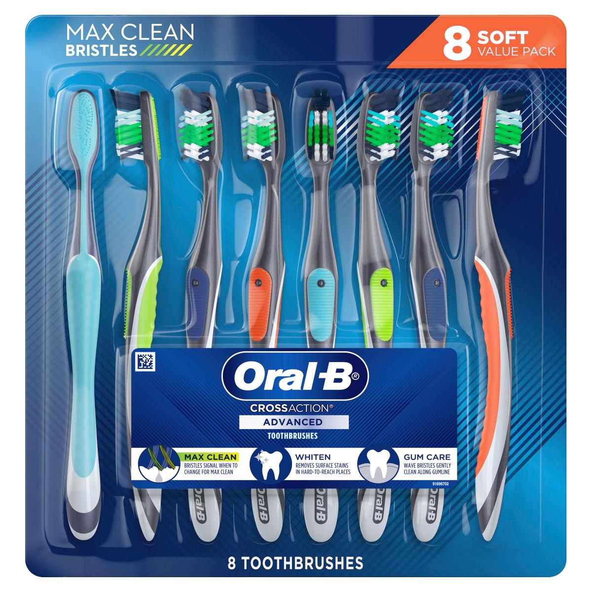ORAL-B クロスアクション 歯ブラシ 8本セット やわらかめ
