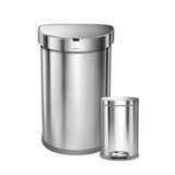 シンプルヒューマン セミラウンドセンサーカン 45L + ステップダストボックス 4.5L ST2200