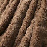 HOUSE & HOME 大判ひざ掛け 152cm x 177cm ナチュラル