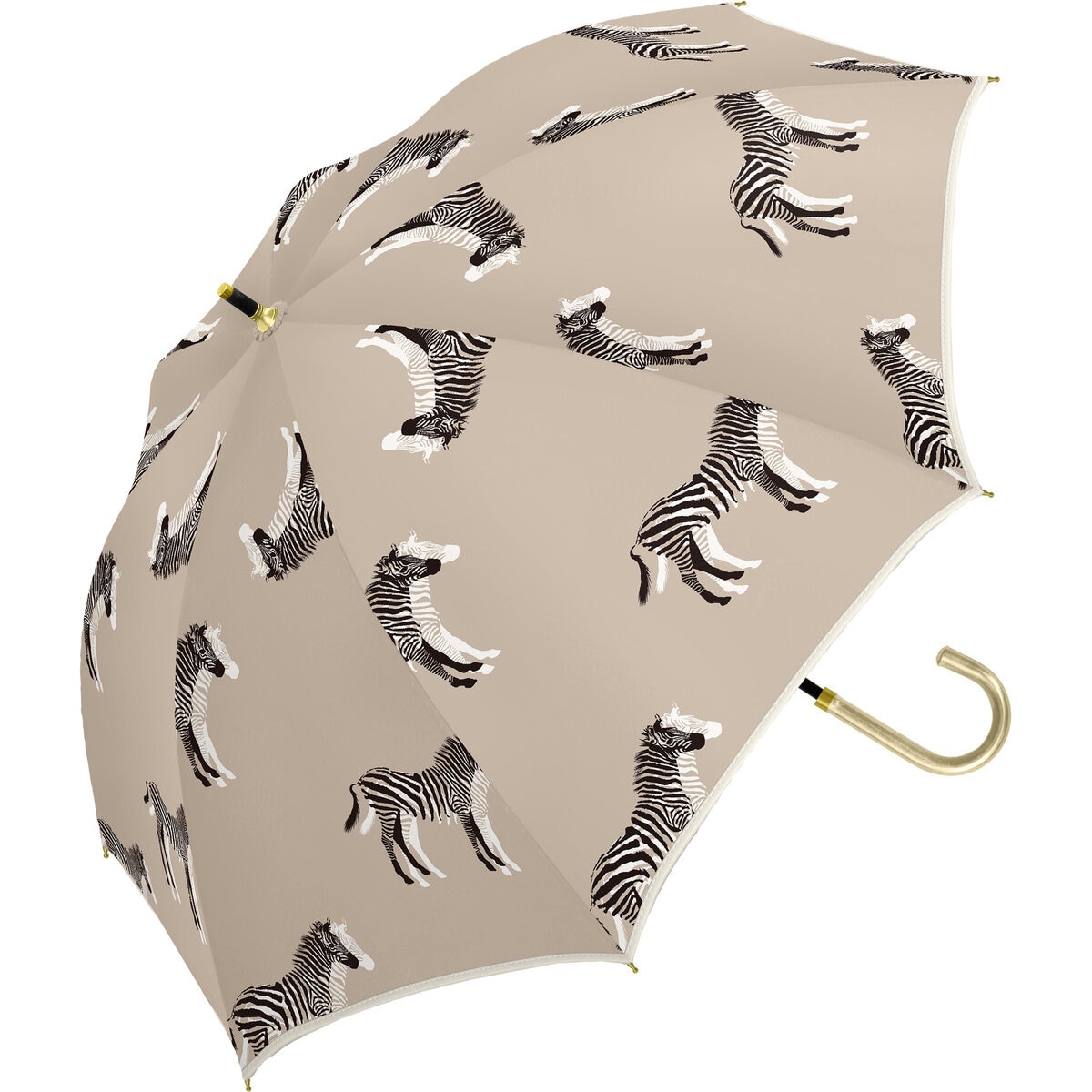 assa 日傘長傘 FL50STD ベージュ / ゼブラ FL776