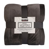 カークランドシグネチャー ブランケット ダブル グレーフランネル