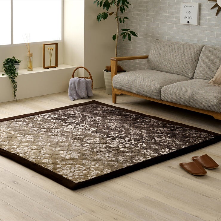 遮熱効果エチレンシート&蓄熱わた ダブルの効果でもっと暖かラグ モーカム 200X240cm 遮熱効果エチレンシート&蓄熱わた ダブルの効果でもっと暖かラグ モーカム 200X240cm