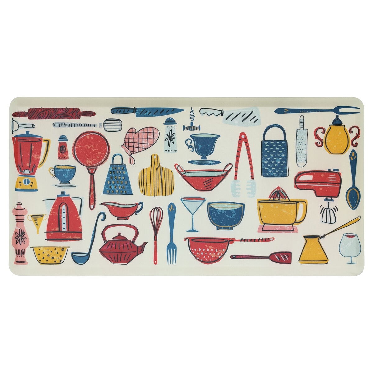 スプリームクラウド キッチンマット 50x99x1.5cm イエロー Costco Japan