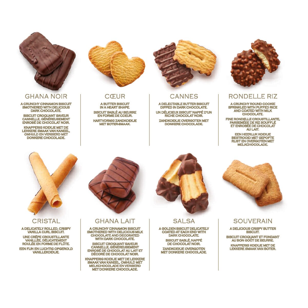 ラグジュアリー ベルギービスケット 12種類入 計1kg