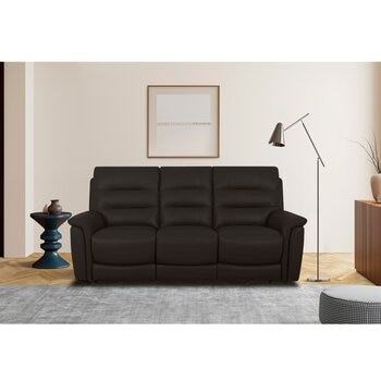 レザーパワーリクライニングソファ