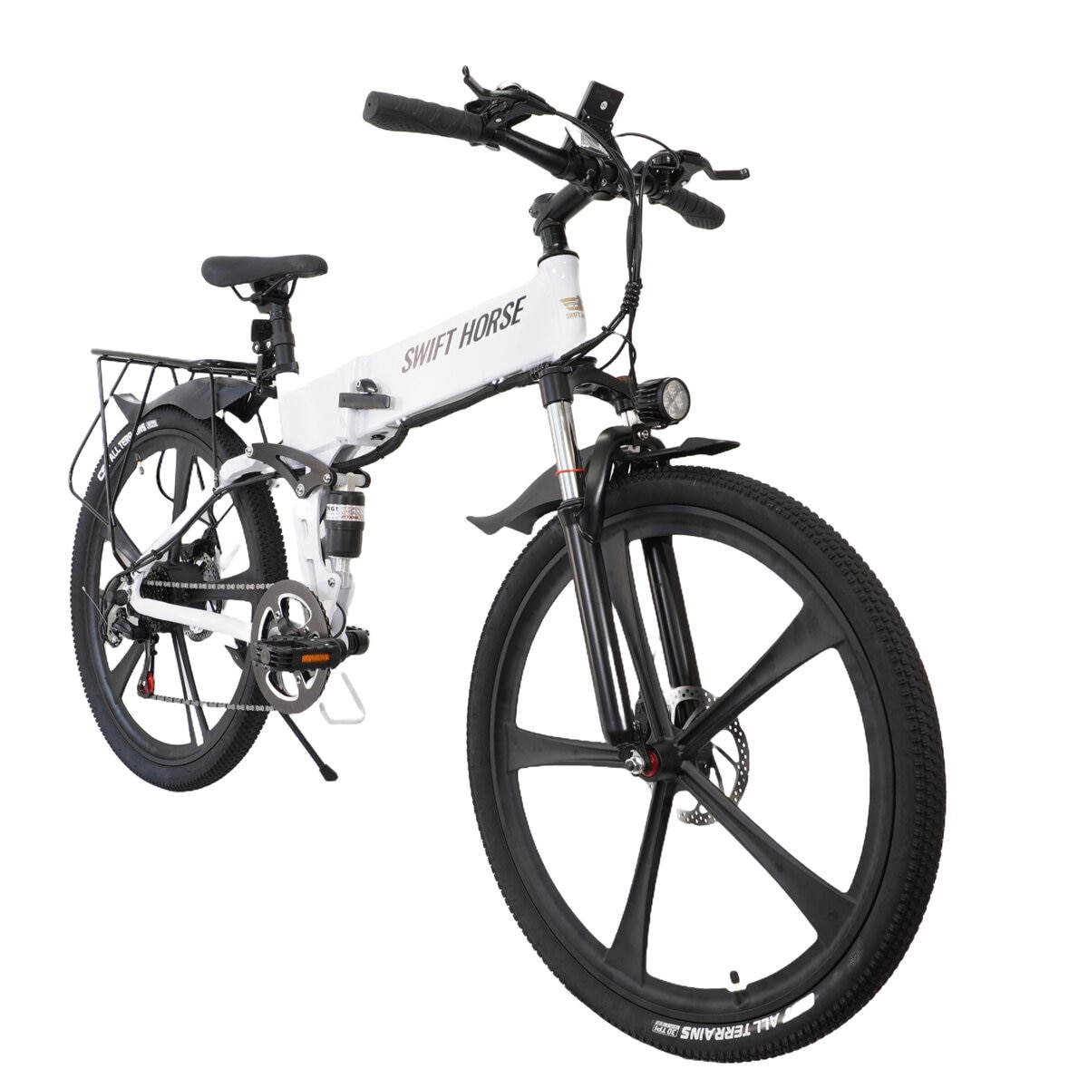 SWIFT HORSE 2 折り畳み 電動アシスト マウンテンバイク 白