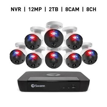 Swann（スワン）エンフォーサー 8CH NVRセキュリティシステム2TB バレット方カメラ8台セット SWNVK-890008