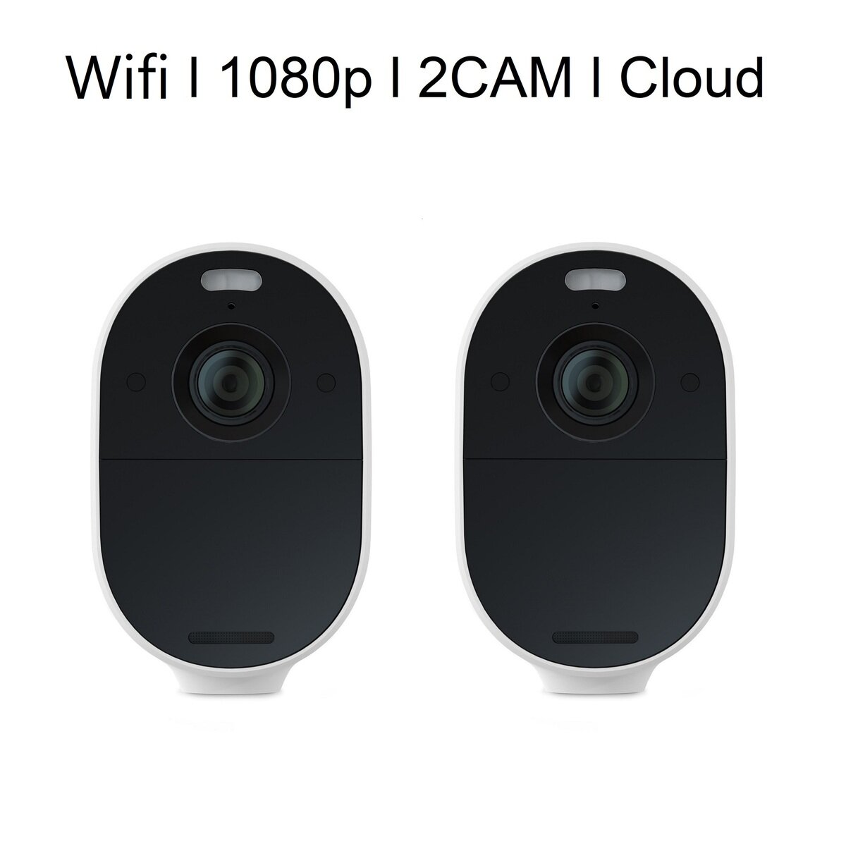 Arlo Essential スポットライトワイヤレスセキュリティカメラ 2台 1080P Wi-Fi