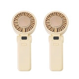 Seena 冷却プレート&ディスプレイ付ハンディファン ベージュ2台