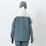 オーシャンパシフィック レディース スノージャケット クリーム / ダークグレー M