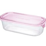 イワキ パック&レンジ 500ml 耐熱ガラス保存容器 ピンク