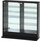 コレクションラック TOR ロータイプミラー付き ブラック