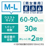 肌ケア アクティ 大人用おむつ M-L/L-LL 2PK うす型パンツ