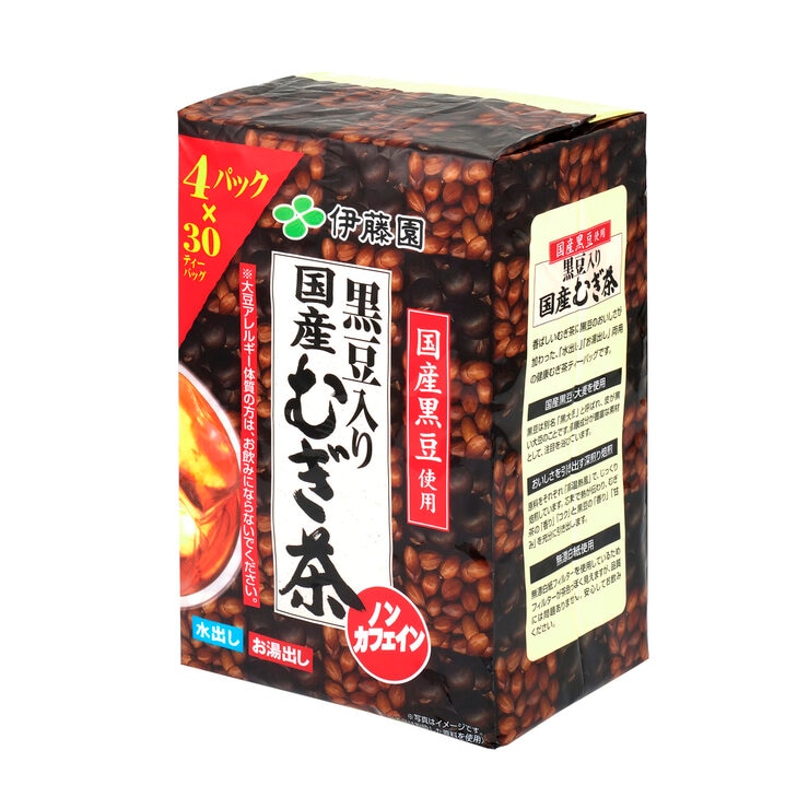 伊藤園黒豆入り国産麦茶 30袋 x 4 伊藤園黒豆入り国産麦茶 30袋 x 4