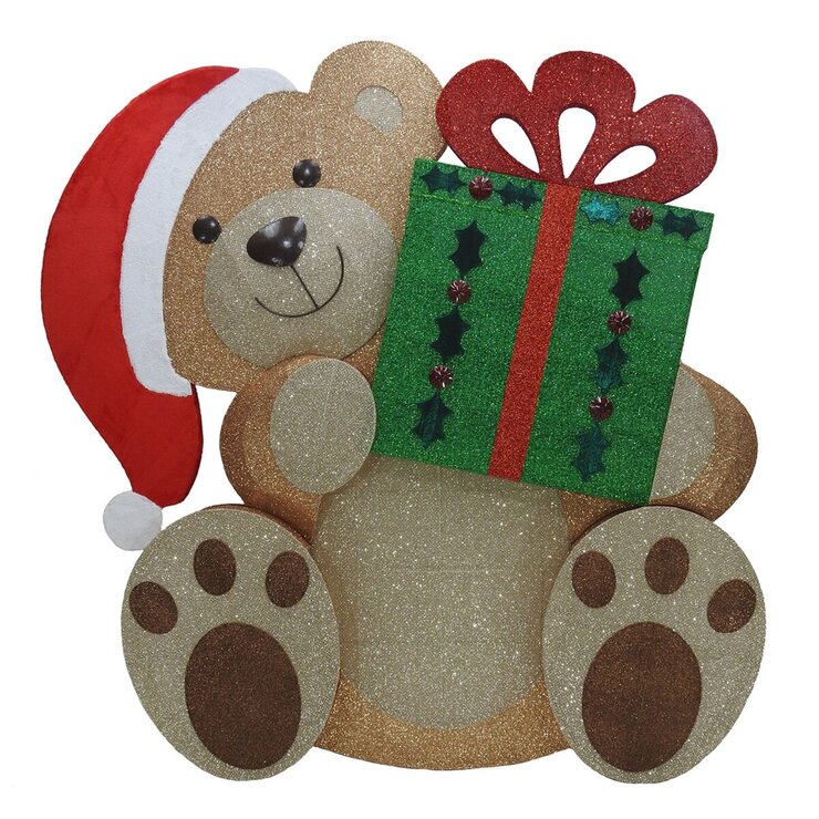 クリスマス 座っているクマのライト 約274cm 巨大 LED 274342189400094.jpg