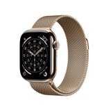 Apple Watch S11 Cellular 42mmゴールドチタニウムケースとゴールドミラネーゼループ