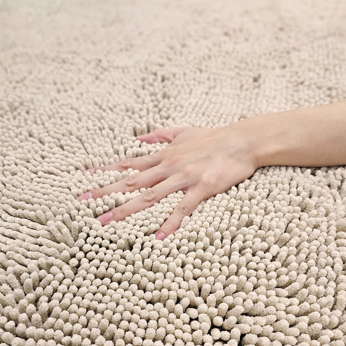 シェニール 吸水マイクロファイバー バスマット 60cm x 90cm