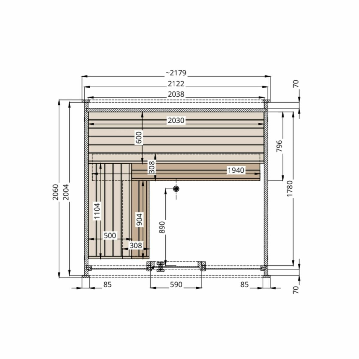 Saunature Dice Solo アウトドアサウナキャビン