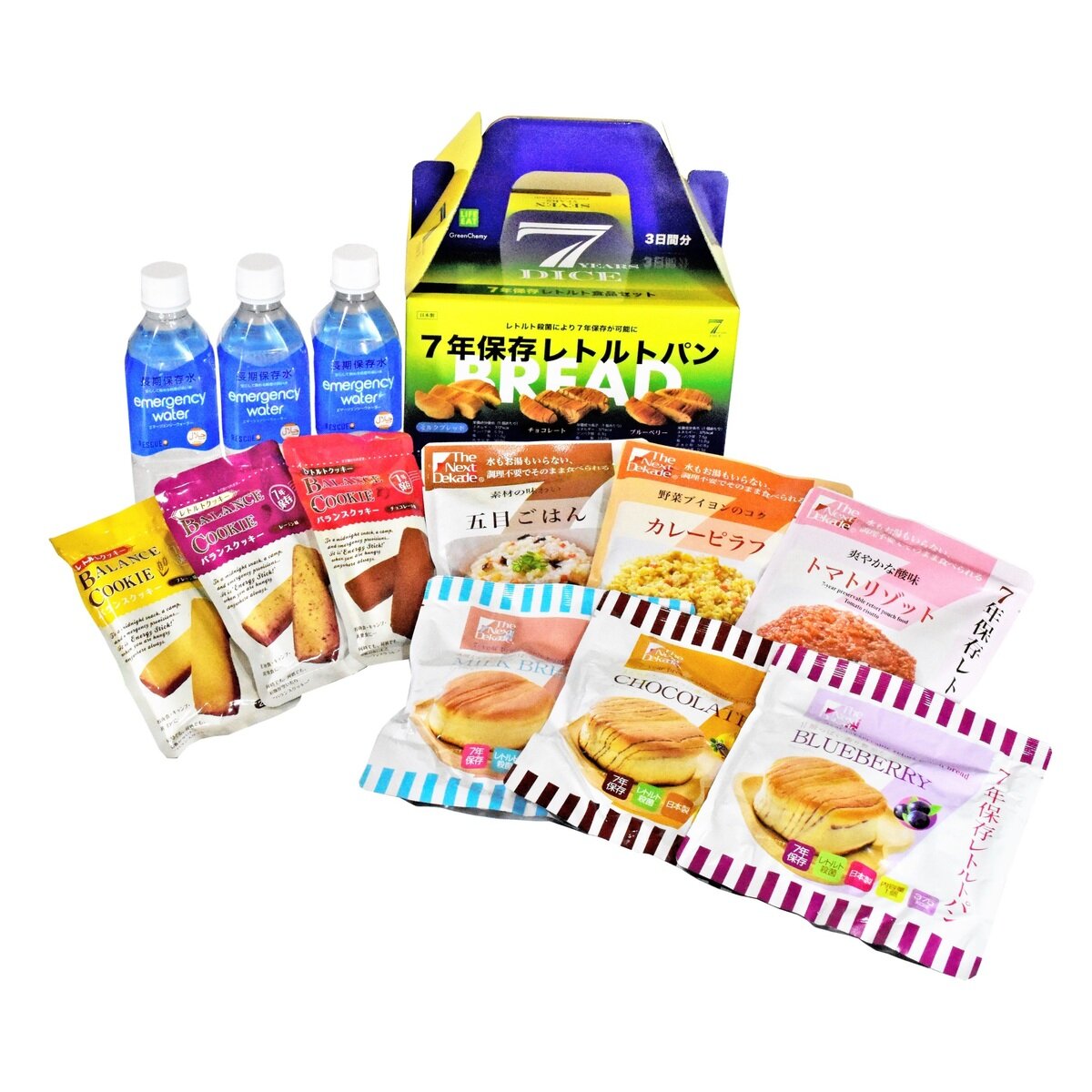 7年保存レトルト食品 3日分セット