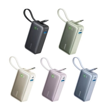 Anker（アンカー）NANO モバイルバッテリー USB-Cケーブル一体型 最大出力30W
