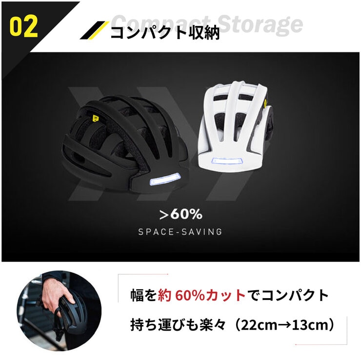 ブリンガー 折り畳み式 自転車 ヘルメット FT-888D ブリンガー 折り畳み式 自転車 ヘルメット FT-888D