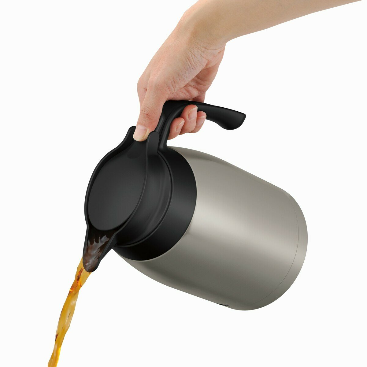 サーモス ステンレス ハンド ポット 1.5L ステンレスマット