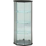 ガラスコレクションケース BAAL コーナー ブラック