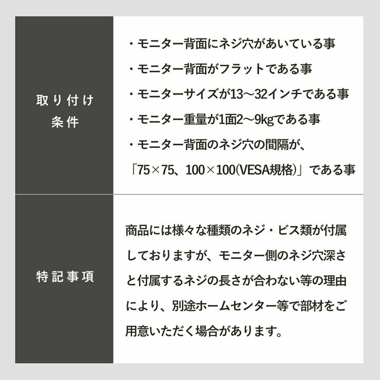 iggy / デュアルモニターアーム / DA122 / 耐荷重2～9kg / 13～32インチ対応 / ホワイト