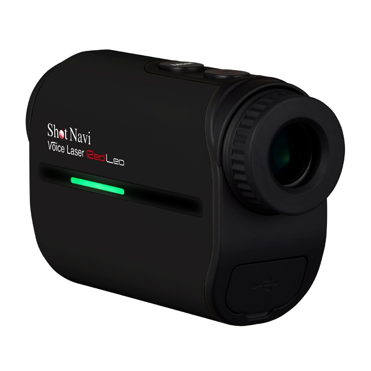 ショットナビ ボイスレーザー Red LEO ゴルフ用 音声認識 レーザー距離計測器  ブラック