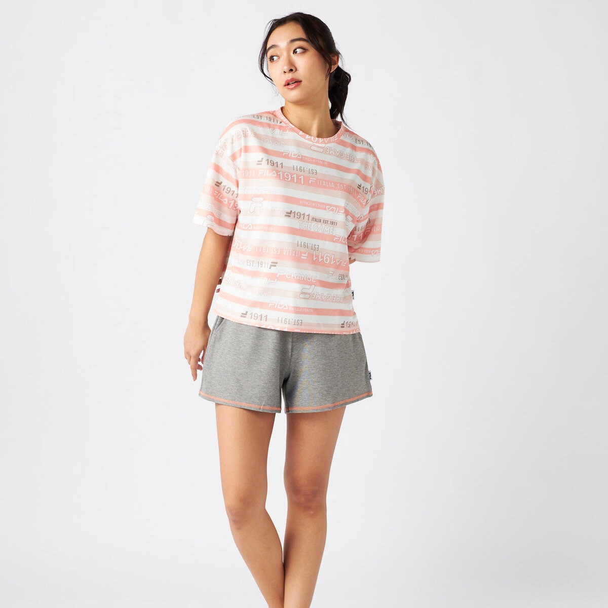 フィラ レディース 水着4点セット オレンジ 9M